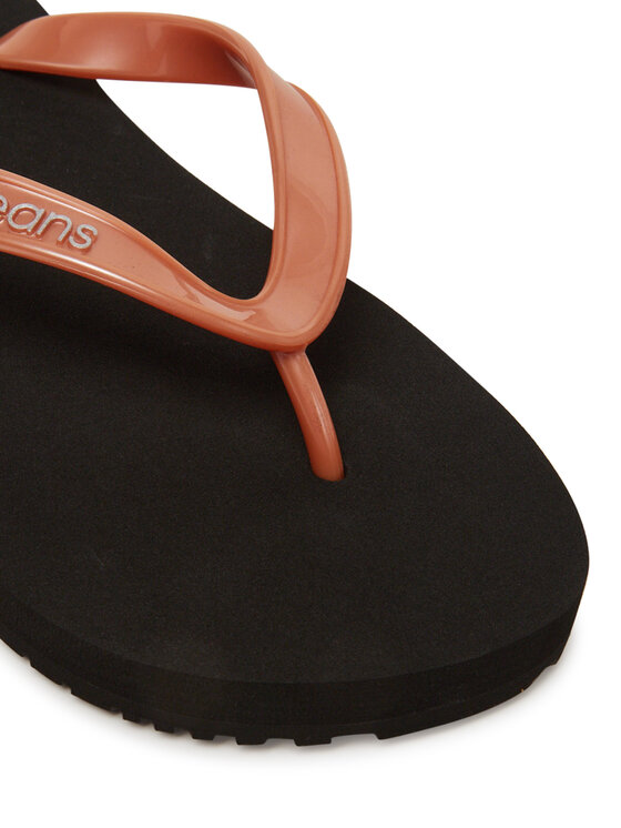 Calvin Klein Jeans Japanke Calvin Klein Jeans Beach Sandal Monologo Tpu YW0YW01719 Zlatna