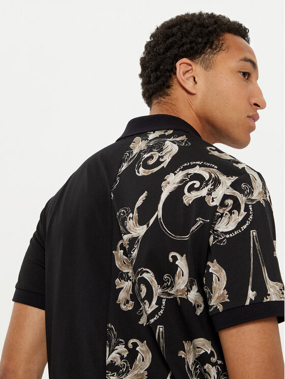Versace Jeans Couture Versace Jeans Couture Поло 78GAG625 Чорний Regular Fit