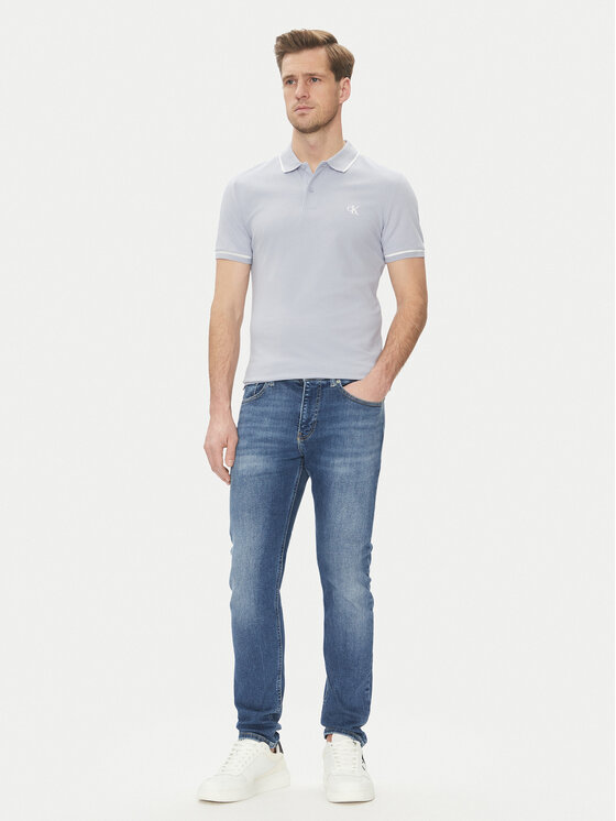 Calvin Klein Jeans Calvin Klein Jeans Polo majica J30J315603 Modra Slim Fit