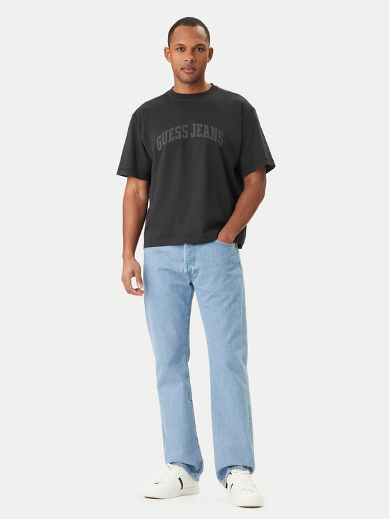 Guess Jeans Guess Jeans Футболка M6GIB6 K8FQ4 Чорний Regular Fit