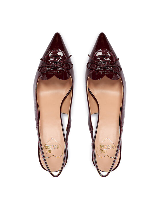 LOVE MOSCHINO Lodičky LOVE MOSCHINO JA10517G0NIH0556 Bordová