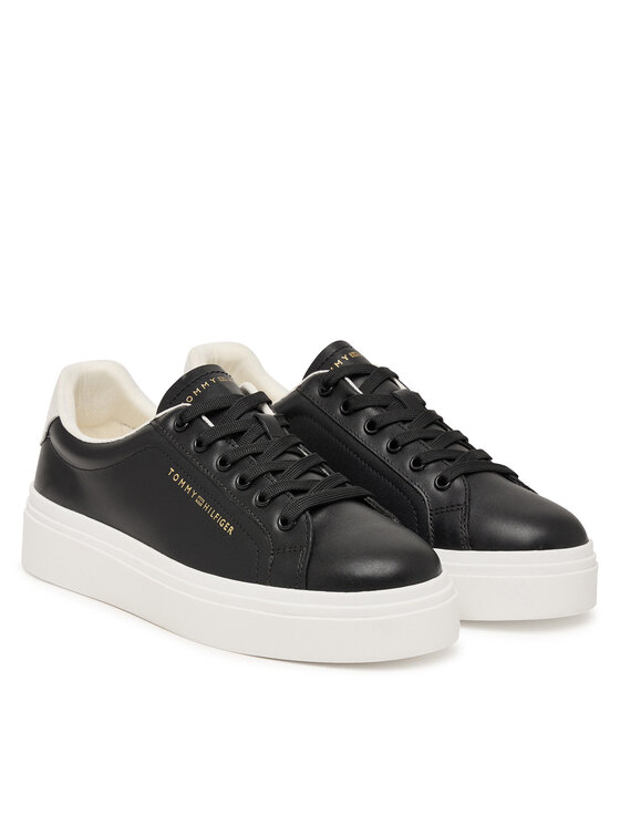 Tommy Hilfiger Laisvalaikio batai Tommy Hilfiger Chic Cupsole FW0FW09107 Juoda