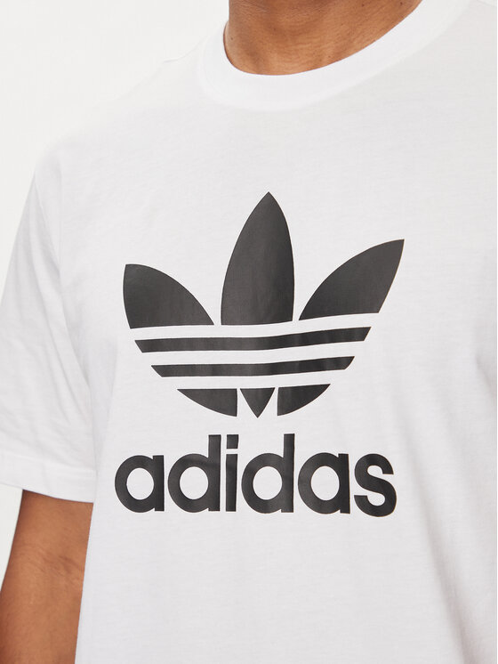 adidas adidas T-Shirt adicolor Trefoil IV5353 Λευκό Regular Fit