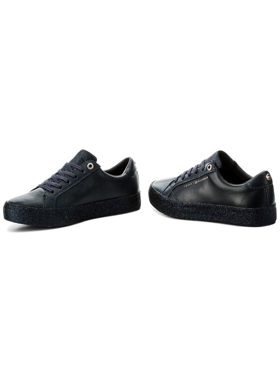 Tommy Hilfiger Sneakers Tommy Hilfiger Sparkle Outsole Glitter Sneaker FW0FW02798 Bleumarin