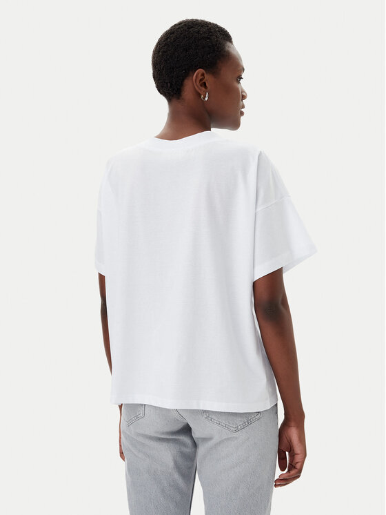 ViCOLO ViCOLO Marškinėliai UD0005 Balta Relaxed Fit