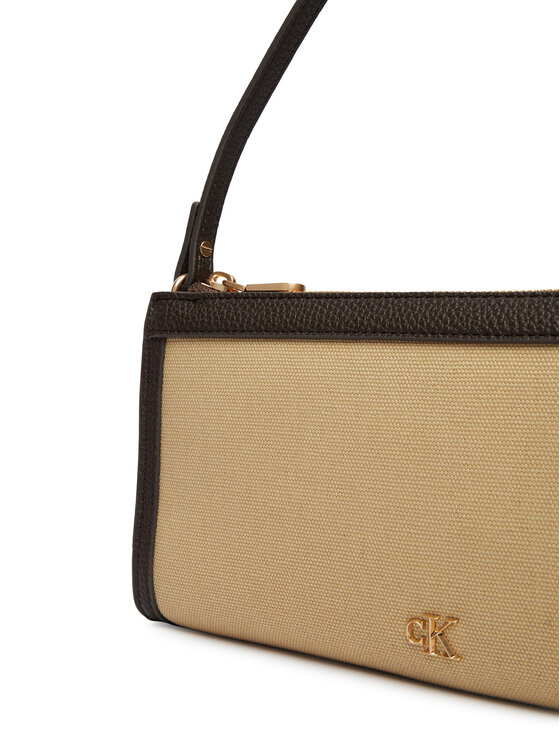Calvin Klein Borsetta Calvin Klein Ck Canvas Convertible Pouch LV04F1126G Beige