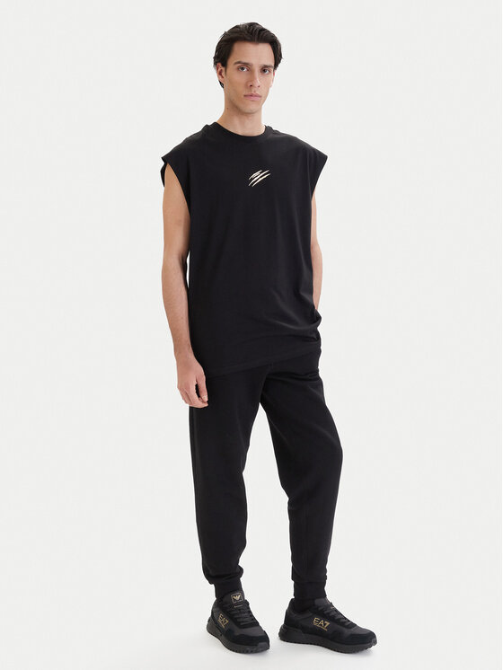 Plein Sport Plein Sport Майка PAEC MRK0104 STE001N Чорний Regular Fit