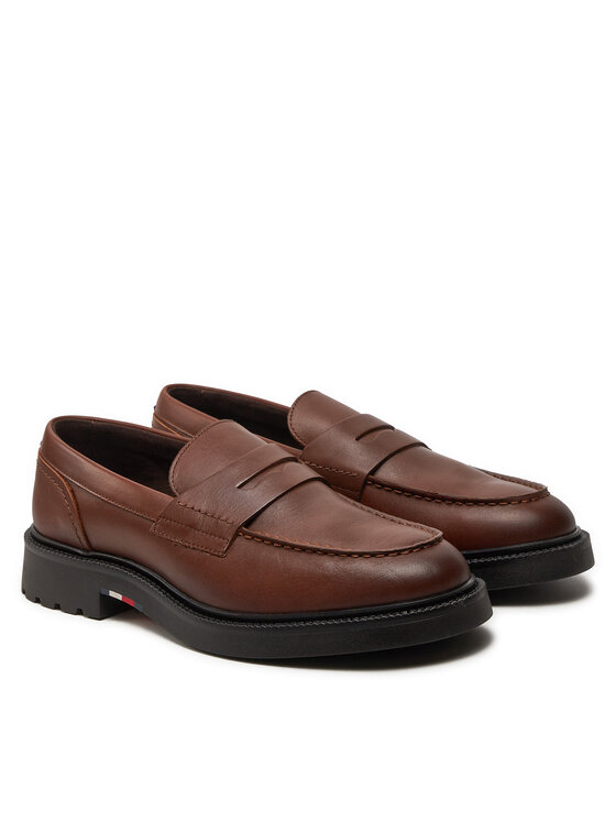 Tommy Hilfiger Loaferice Tommy Hilfiger Comfort Lwt Lth Loafer FM0FM05089 Smeđa