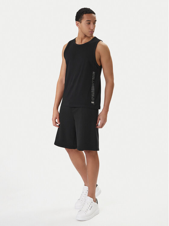 KARL LAGERFELD KARL LAGERFELD Camiseta sin mangas B1M46012 Negro Regular Fit
