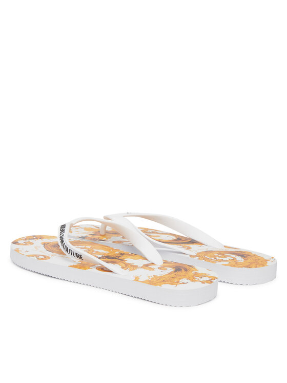 Versace Jeans Couture Žabky Versace Jeans Couture 80YA3SQ7 ZSS80 Biela