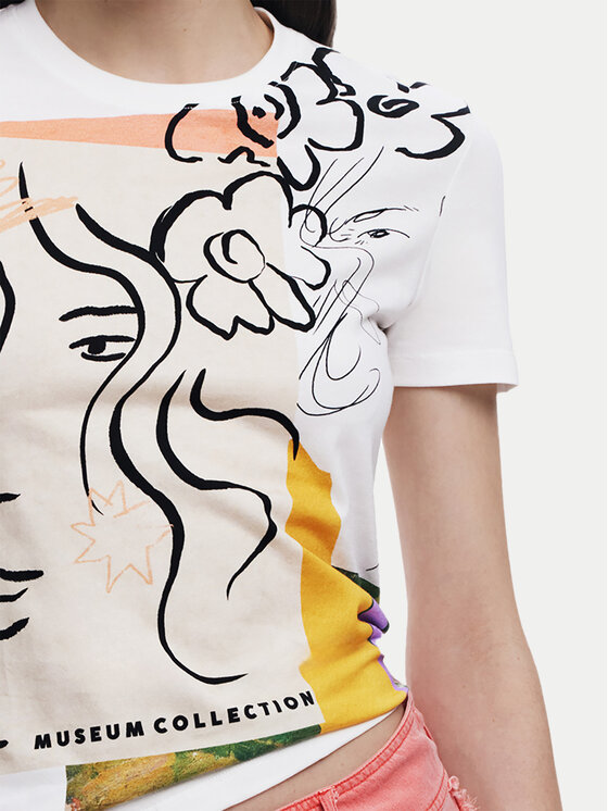 Desigual Desigual Футболка Collection 25SWTKAC Білий Regular Fit