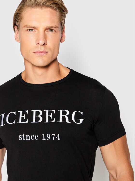 Iceberg Iceberg T-shirt 22II1P0F0146301 Crna Regular Fit