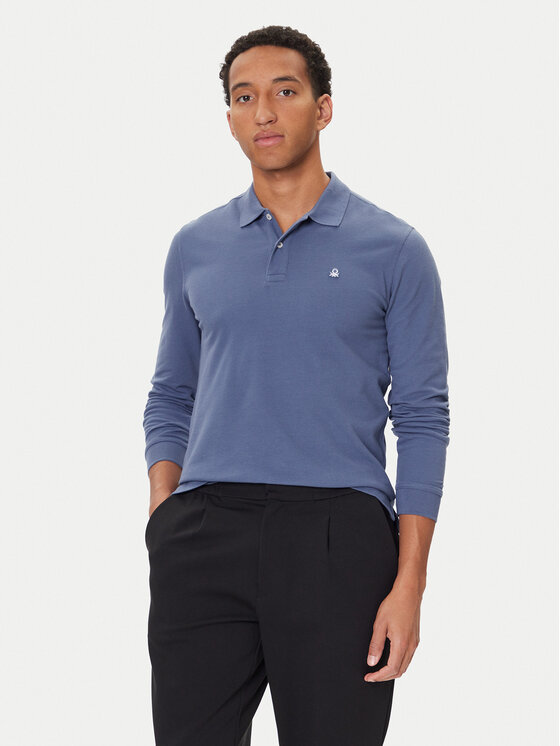 United Colors Of Benetton United Colors Of Benetton Поло 3089J3204 Cиній Regular Fit