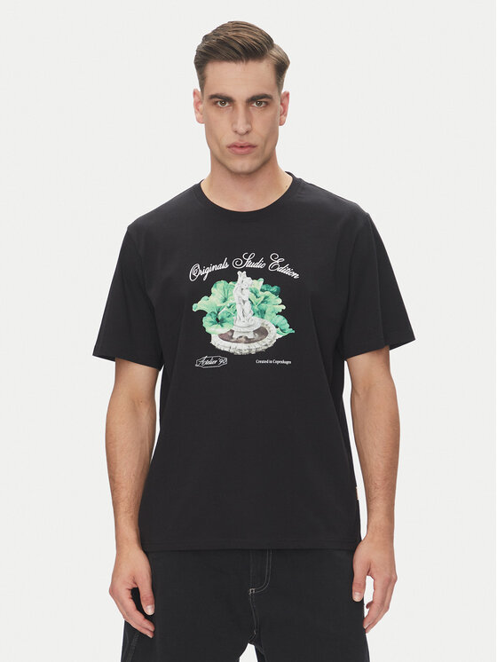 Jack & Jones Jack & Jones Футболка Hydra 12277248 Чорний Relaxed Fit