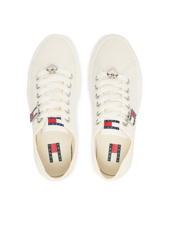 Tommy Jeans Αθλητικά Tommy Jeans Tjw Flatform Sneaker Charms EN0EN02959 Λευκό