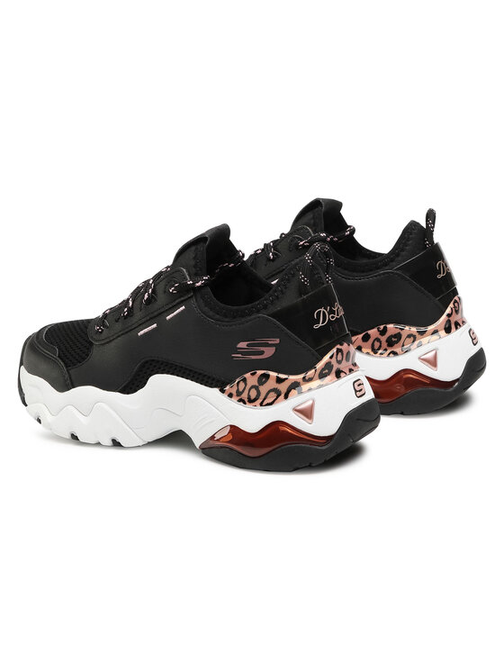 Sneakers Skechers D'lites Queen Leopard 149087/BKRG Negru