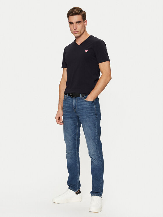 Guess Guess Футболка M2YI32 J1314 Cиній Slim Fit