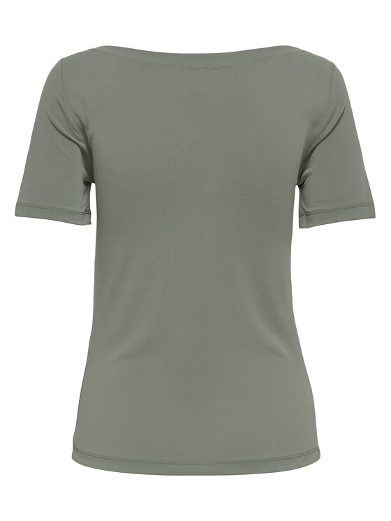 ONLY ONLY Camiseta Free 15367559 Verde Regular Fit