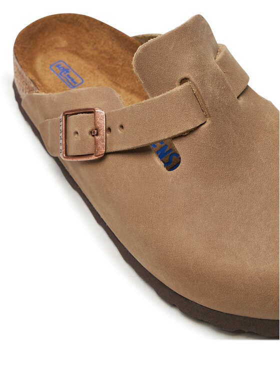 Birkenstock Nazouváky Birkenstock Boston zamsz 1019484 Hnědá