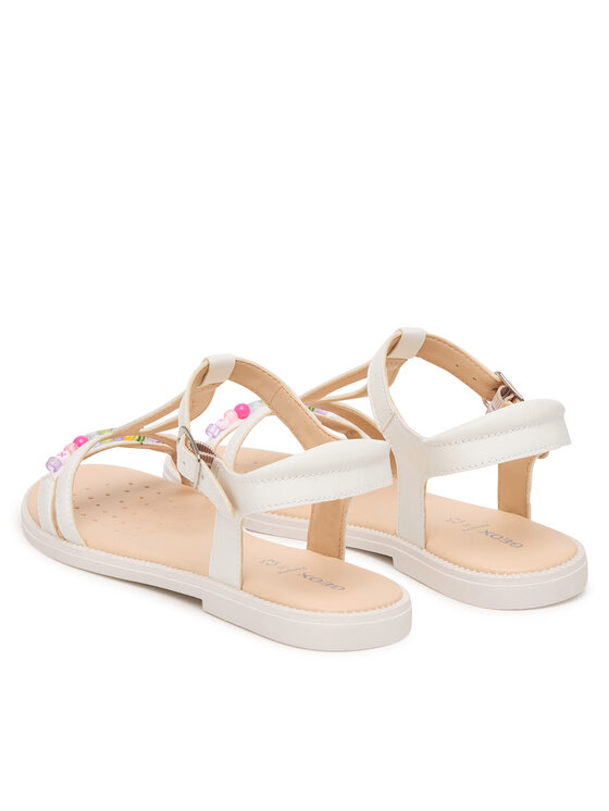 Geox Sandały Geox Jr Sandal Karly J6535H 000BC C1000 D Biały