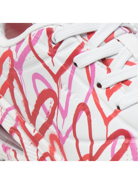 Skechers Снікерcи Skechers Uno Spread The Love 155507/WRPK Білий