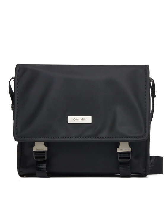Calvin Klein Torbica Calvin Klein Sleek Small Messenger LV04D3147G Črna