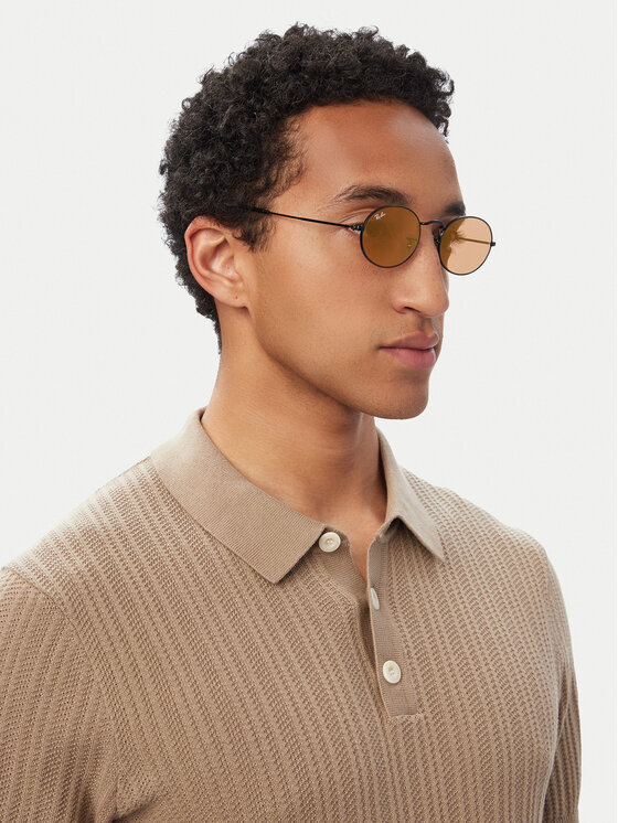 Ray-Ban Сонцезахисні окуляри Ray-Ban Oval Flat Lenses 0RB3547N Чорний