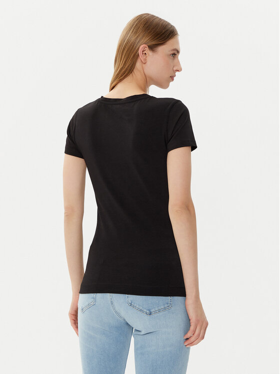 Guess Guess Футболка W5RI21 J1314 Чорний Regular Fit