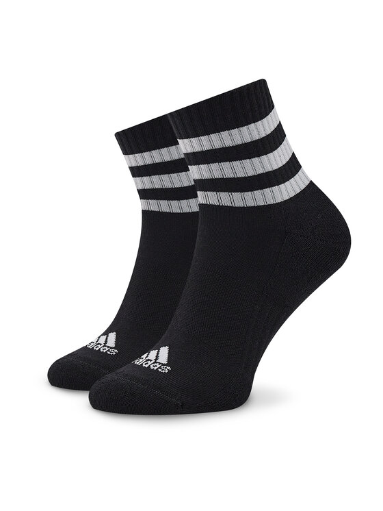 adidas Skarpety krótkie adidas 3-Stripes Cushioned Sportswear Mid-Cut Socks 3 Pairs IC1317 Czarny