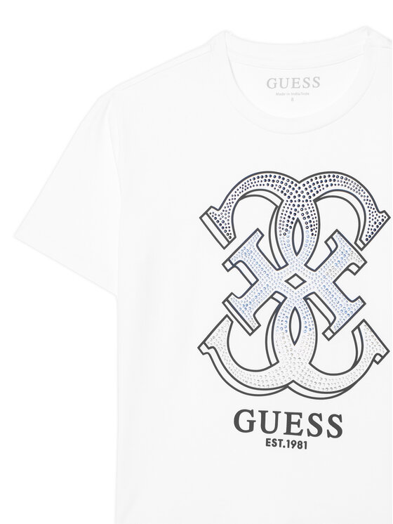 Guess Guess Футболка J6RI28 K6YW4 Білий Regular Fit