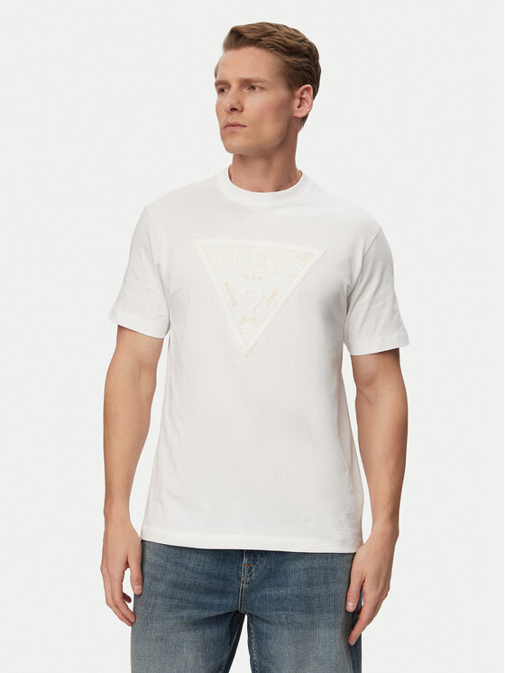 Guess Guess Футболка M6GI15 K3008 Білий Regular Fit