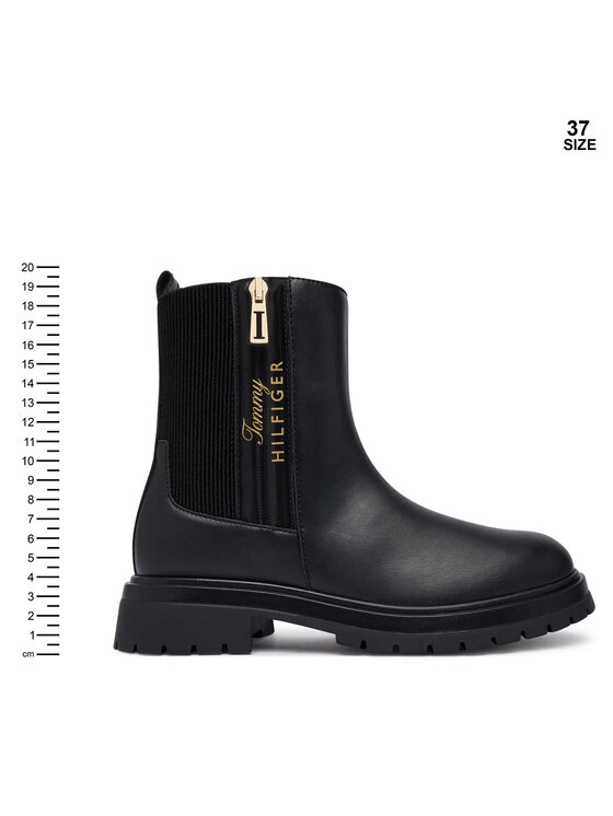 Tommy Hilfiger Botki Tommy Hilfiger Ashlyn T3A5-35161-1355 S Czarny