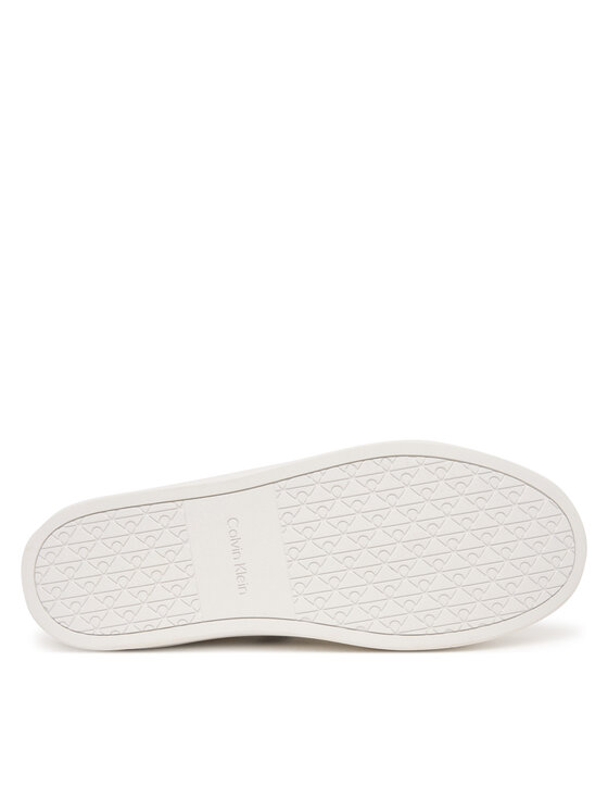 Calvin Klein Sneakers Calvin Klein Classic Cups Lace Lth Emb Tongue HM0HM02237 Alb