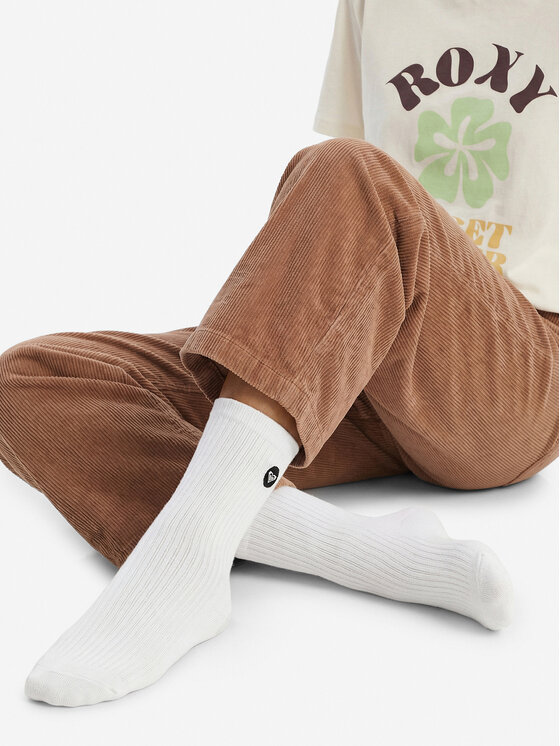 Roxy Șosete lungi Roxy AS_ROXY_02W_AW26 (3-PACK) Alb
