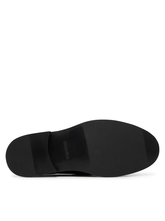 Calvin Klein Félcipő Calvin Klein Ess Rubber Loafer Hw Plaq Va Lth HM0HM02177 Fekete