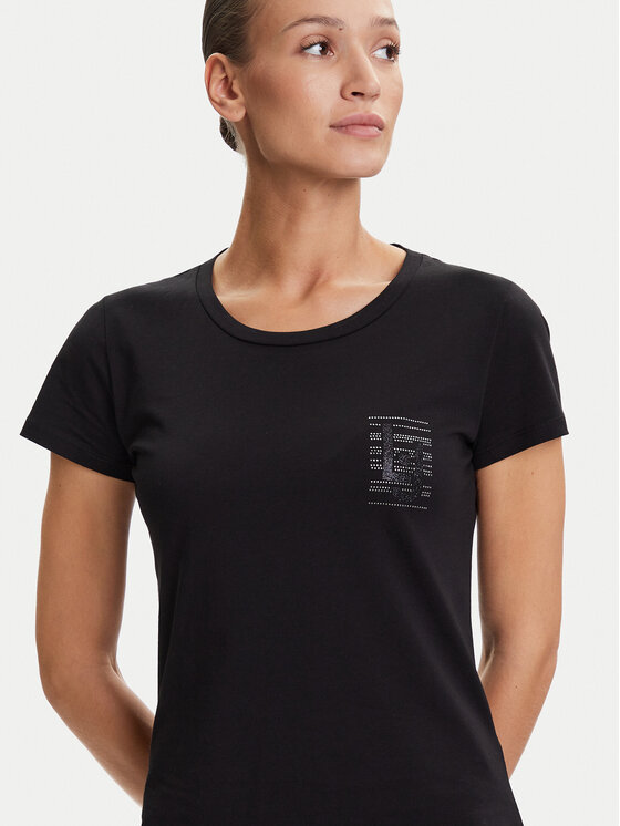 Liu Jo Sport Liu Jo Sport Camiseta TF5287 JS923 Negro Regular Fit