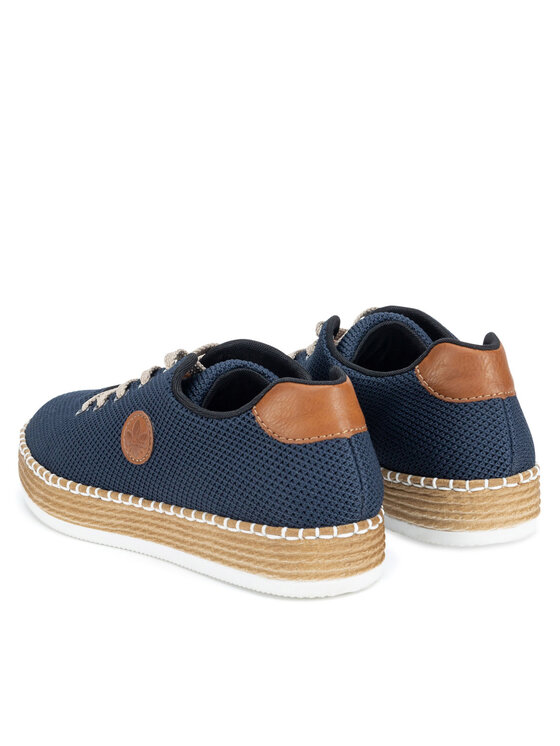 Rieker Pantofi Rieker L78G0-14 Bleumarin
