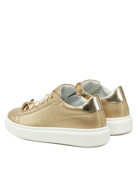 Calvin Klein Jeans Laisvalaikio batai Calvin Klein Jeans Low Cut Lace-Up Sneaker V4A9-83046-1322 S Auksinė