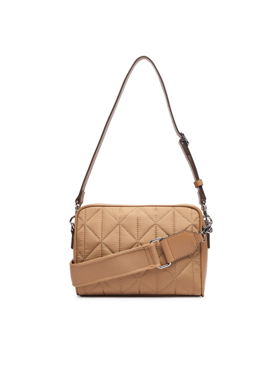Calvin Klein Ročna torba Calvin Klein Emblem Aop Jacquard Bucket LV04F3648G Bež