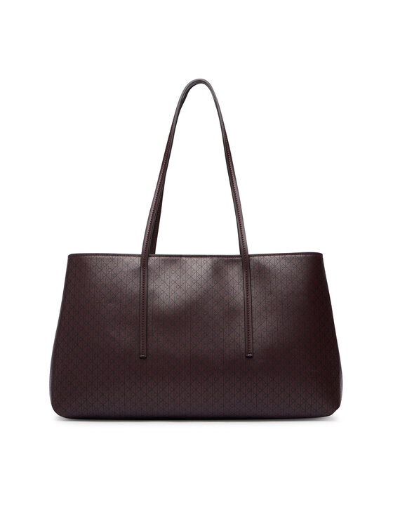 Calvin Klein Borsetta Calvin Klein Emblem Aop Medium Work Tote LV04F3786G Bordeaux