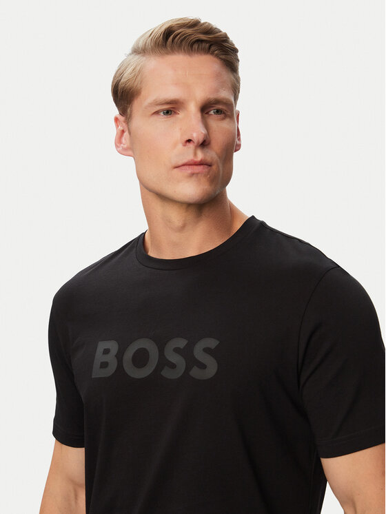 BOSS BOSS Camiseta Logo 50566504 Negro Regular Fit