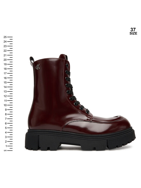 Calvin Klein Bakancs Calvin Klein Tronchetto Allacciato V4A5-83132-1453 Bordó