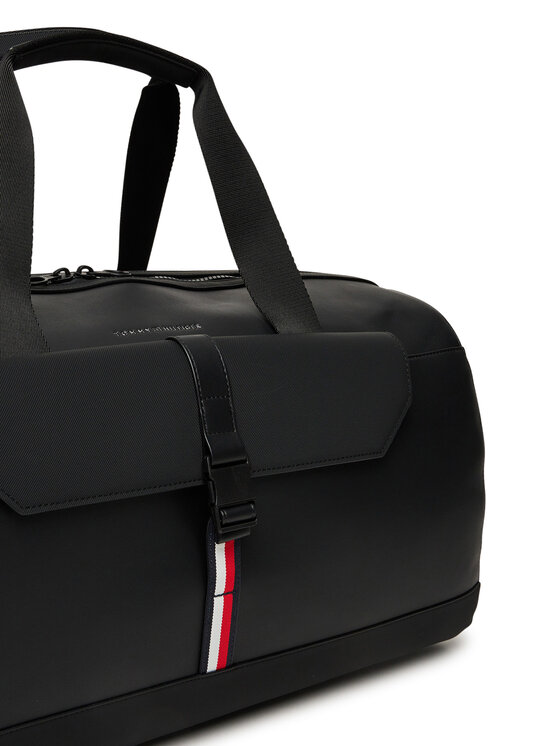 Tommy Hilfiger Brīvdienu soma Tommy Hilfiger Th Foundation Duffle AM0AM13481 Melns