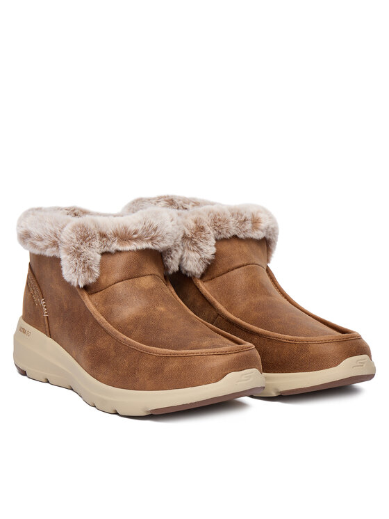 Skechers Ботильйони Skechers Glacial Ultra 144221/CSNT Коричневий