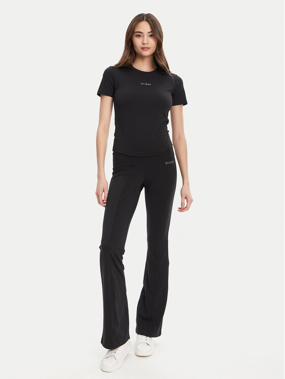 Guess Guess Majica V5RI10 KCD02 Črna Regular Fit