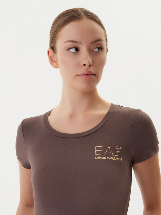 EA7 Emporio Armani EA7 Emporio Armani Camiseta 8NTT65 TJDQZ U6063 Marrón Slim Fit