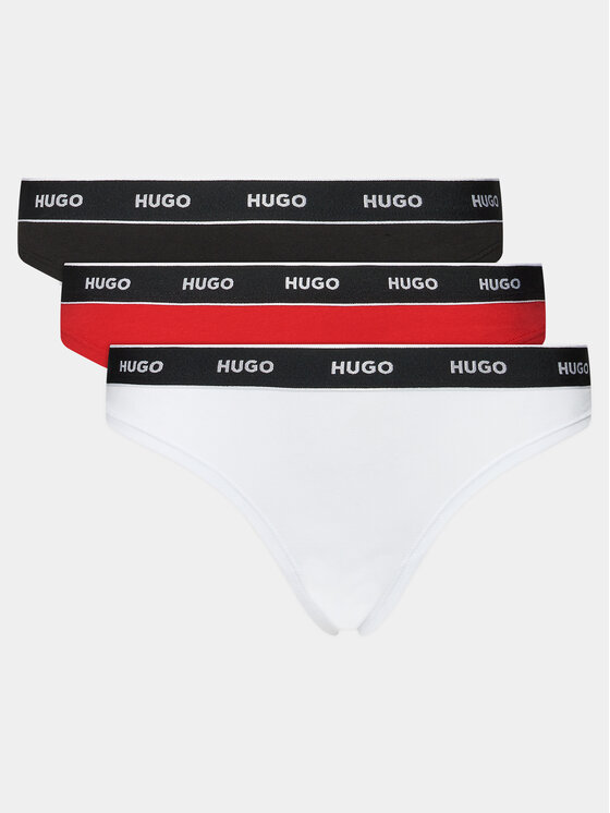 HUGO HUGO Комплект стрінгів Triplet Thong 50480150 Кольоровий