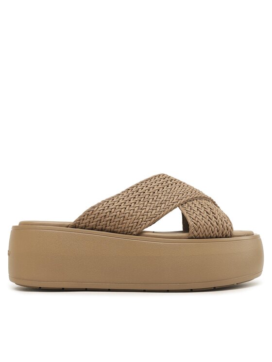 Calvin Klein Ciabatte Calvin Klein Bubble Slide-Woven HW0HW01468 Marrone