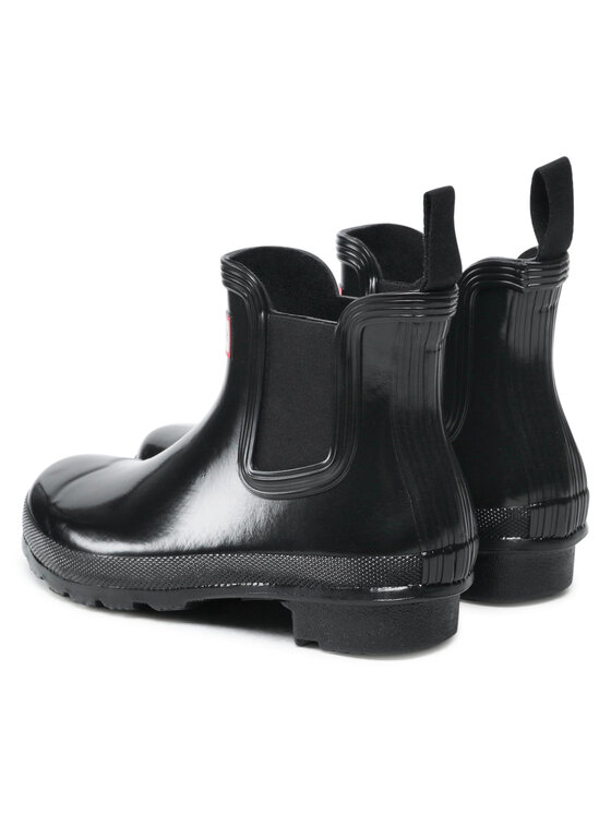 Hunter Gumáky Hunter Original Chelsea Gloss WFS2078RGL Čierna