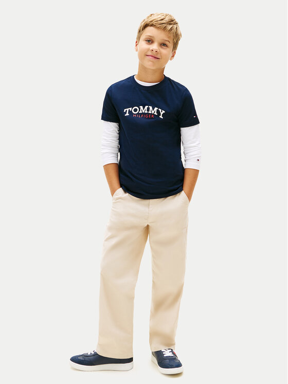 Tommy Hilfiger Tommy Hilfiger Camiseta KB0KB10263 Azul marino Regular Fit